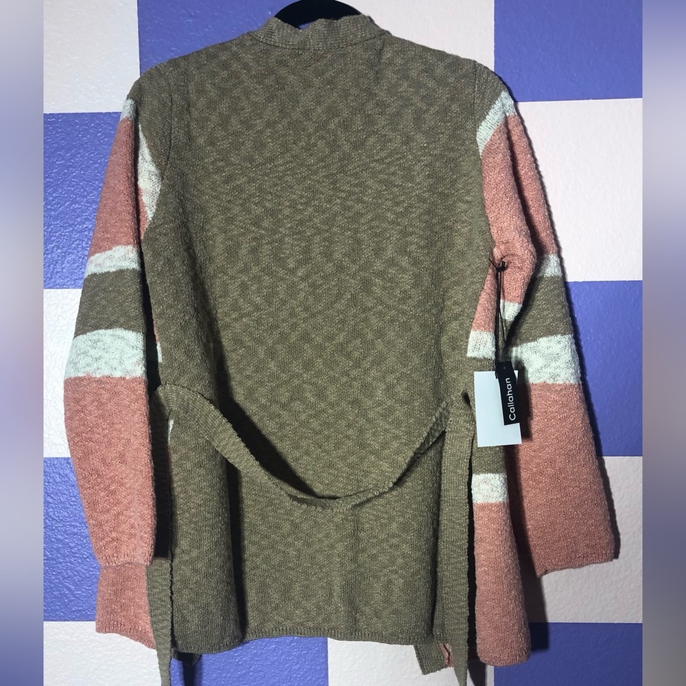 NWT Callahan Neapolitan Ice Cream Belted Cardigan - Size S - Picture 2 of 4